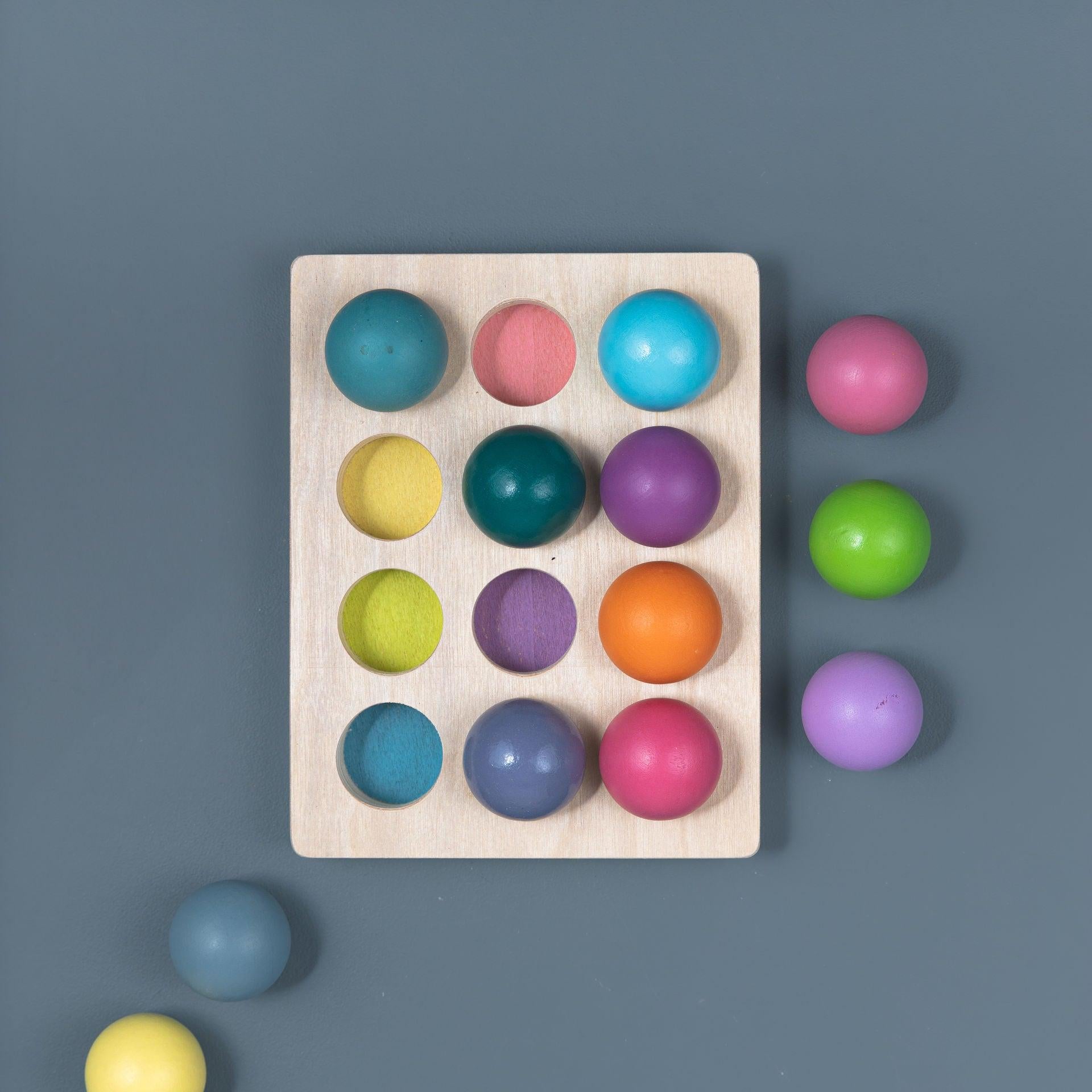 Wooden Ball Set - Various Colours - tiny tree toys - tiny tree toys