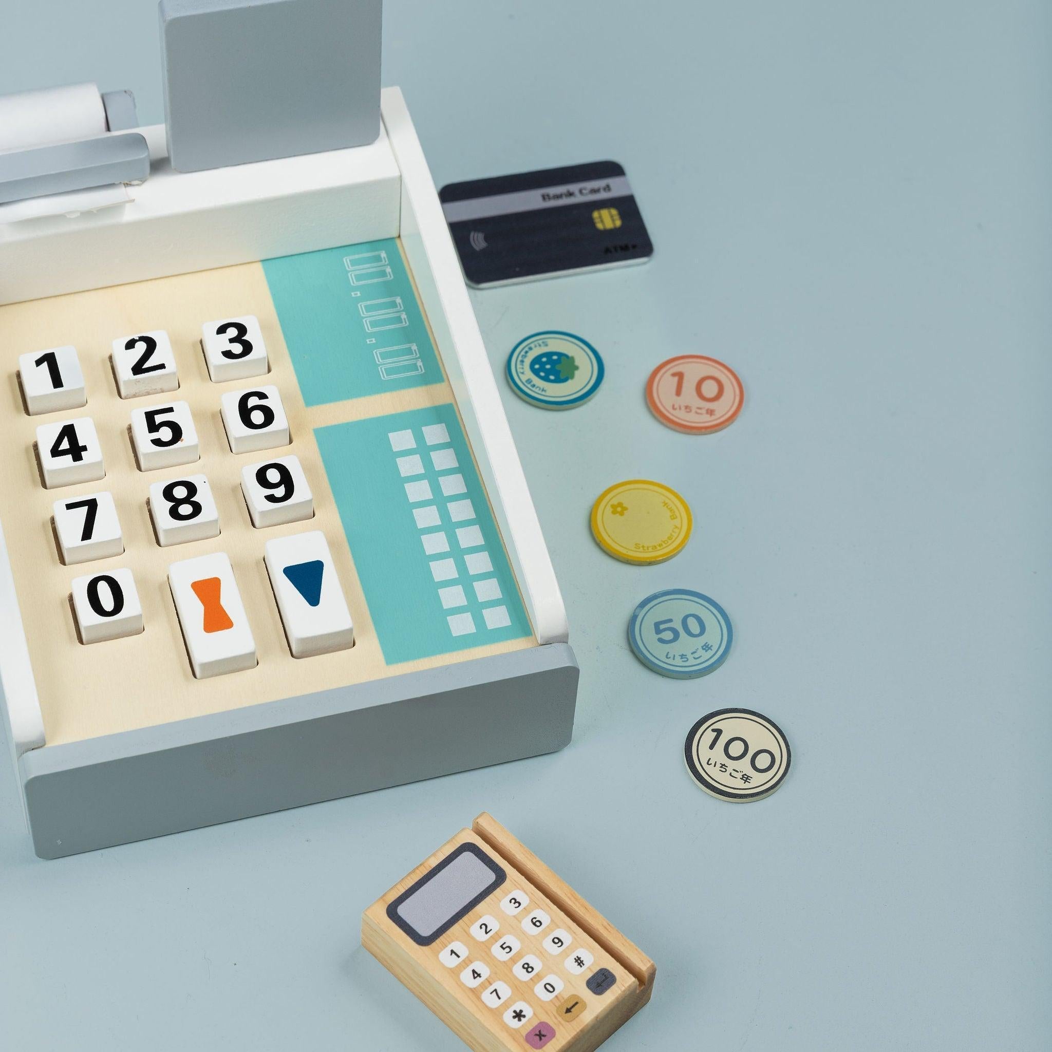 Wooden Cashier - tiny tree toys - nunukids