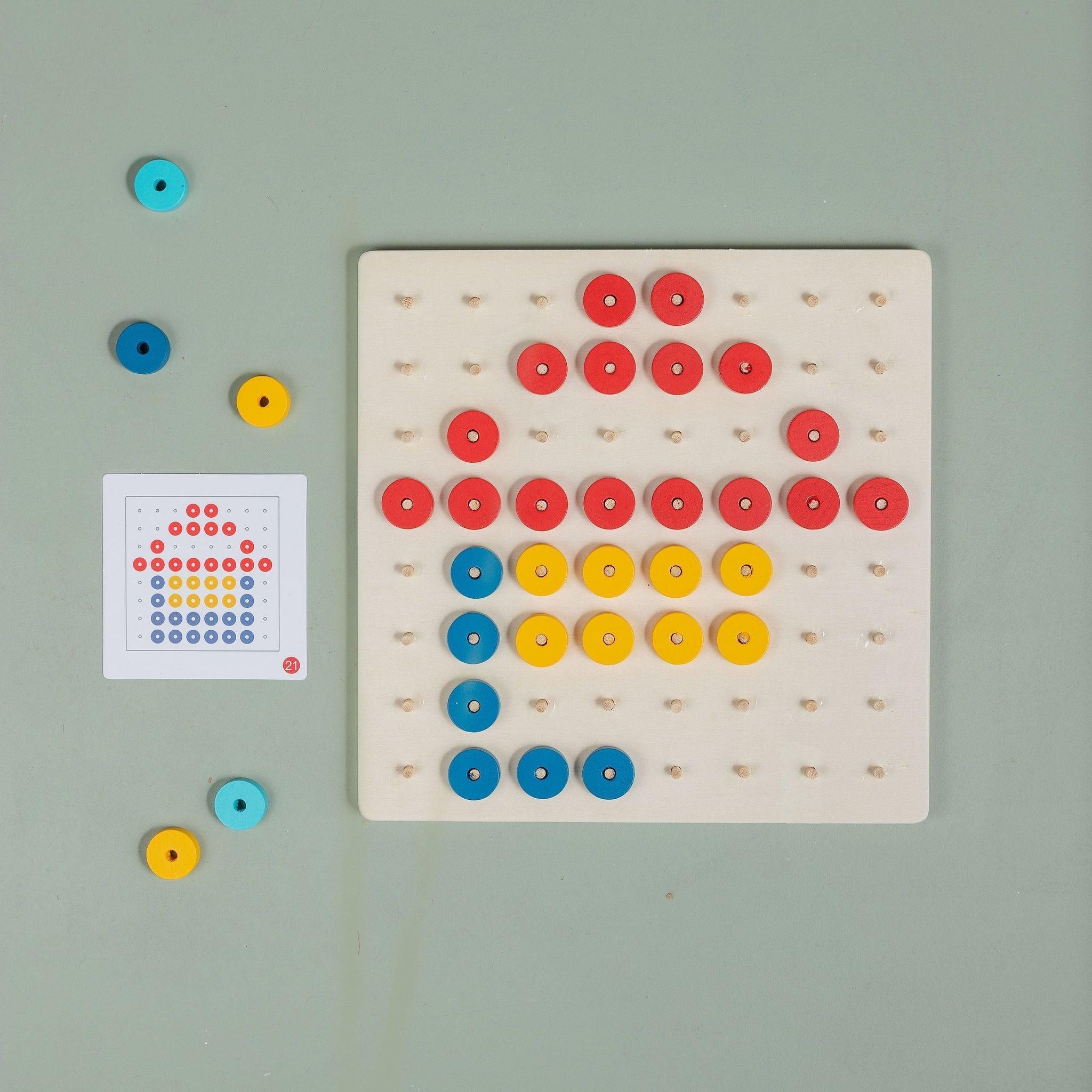 Wooden Disc Board - tiny tree toys - tiny tree toys