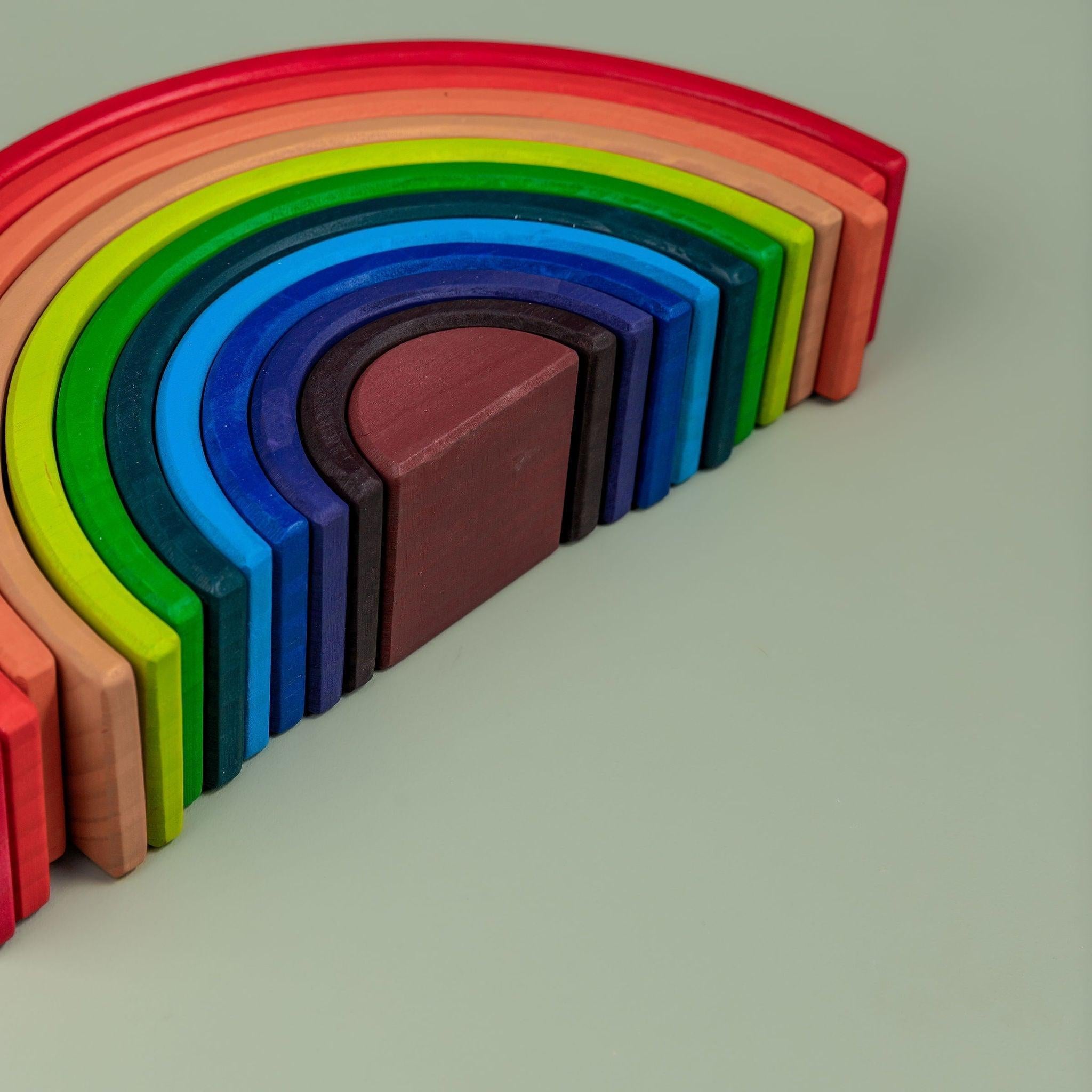 Wooden Rainbow Stacker - Various Designs - tiny tree toys - tiny tree toys