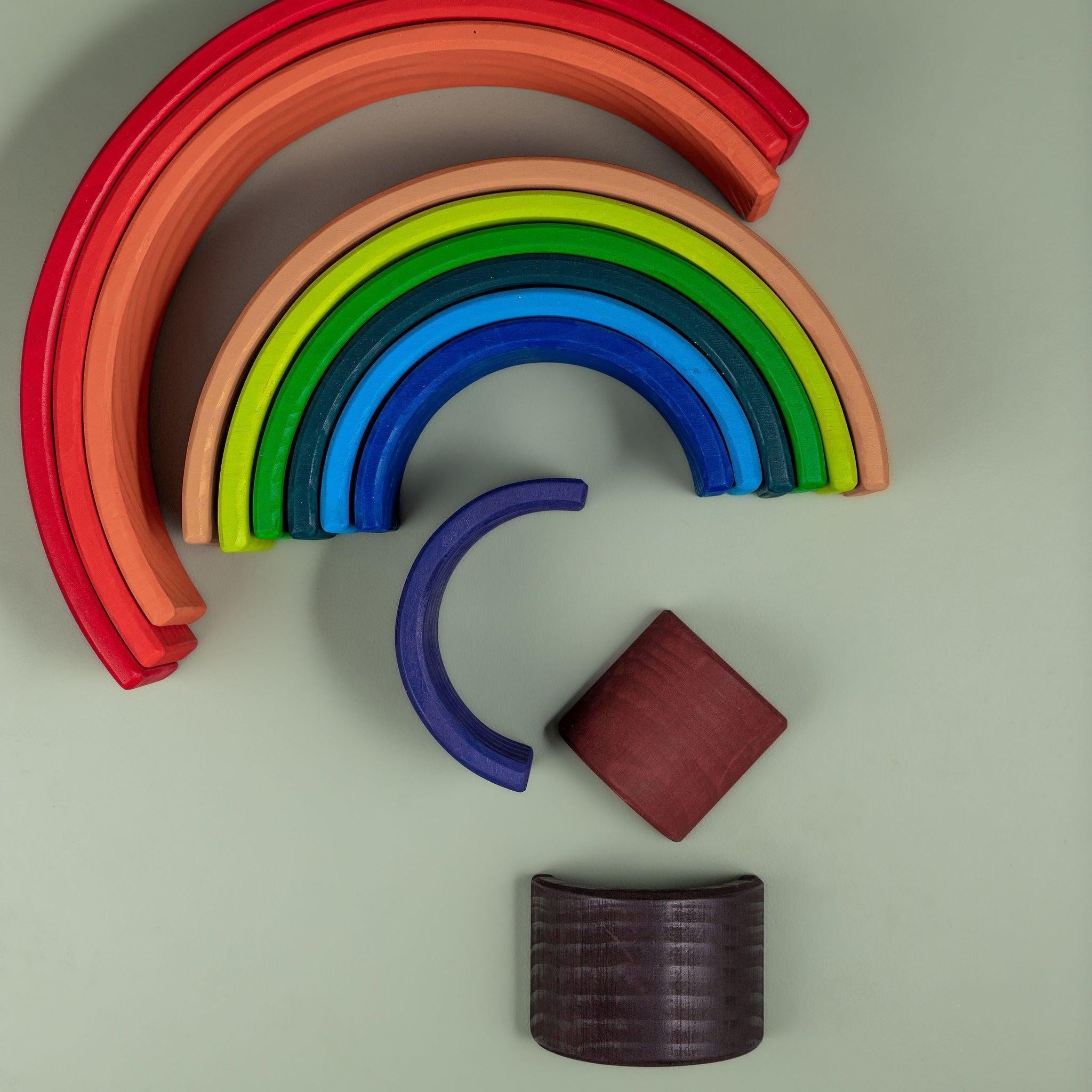 Wooden Rainbow Stacker - Various Designs - tiny tree toys - tiny tree toys