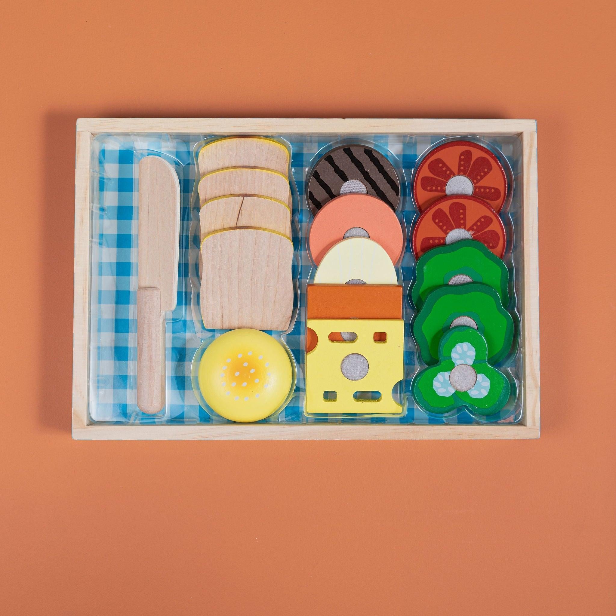 Wooden Sandwich Set - tiny tree toys - Melissa & Doug