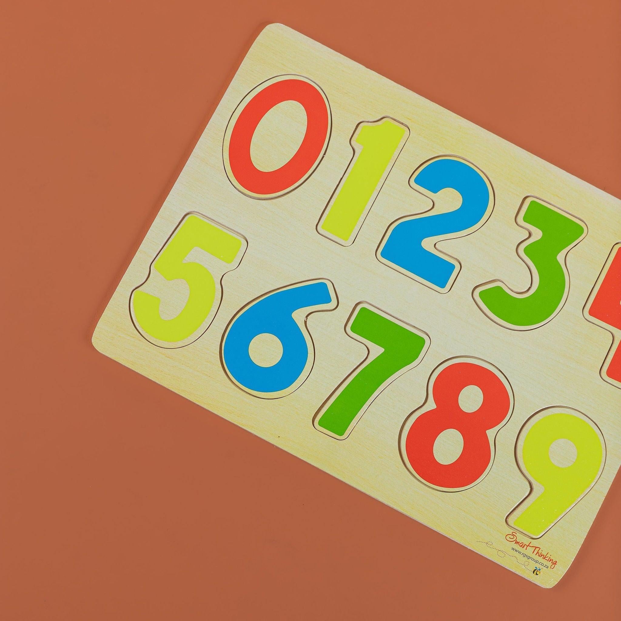 Wooden Tray Puzzle: Numbers - tiny tree toys - Smart Thinking