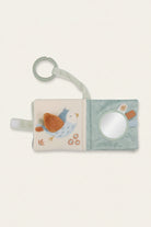 Baby toy with bird design on a white background