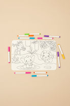Animal colouring mat