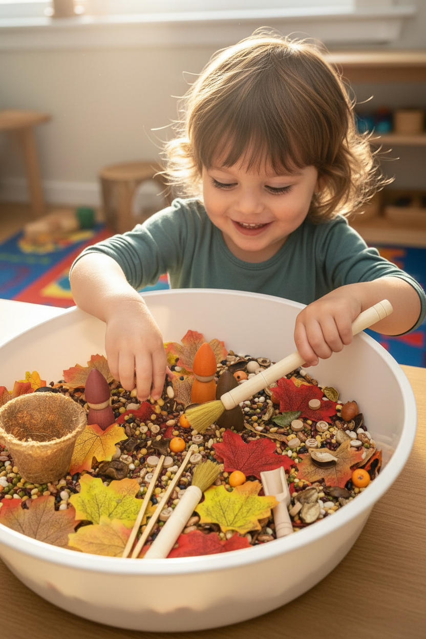 Pour and play sensory set for kids open ended play