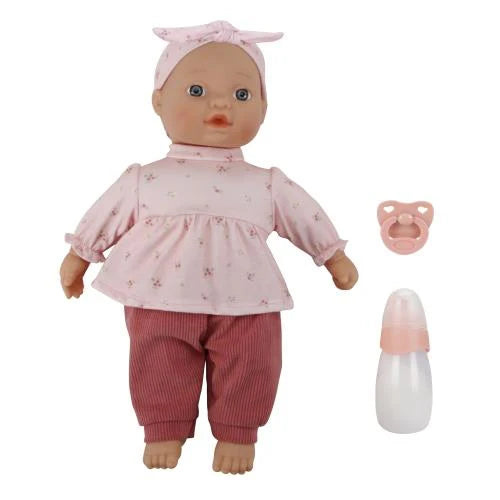 Baby doll Lily with pacifier