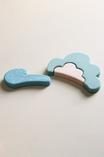 Wooden weather blocks for small world play