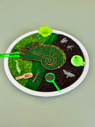 Pour and Play Sensory Set — OT-designed themed sensory play for children 3 years and older. Chameleon Set
