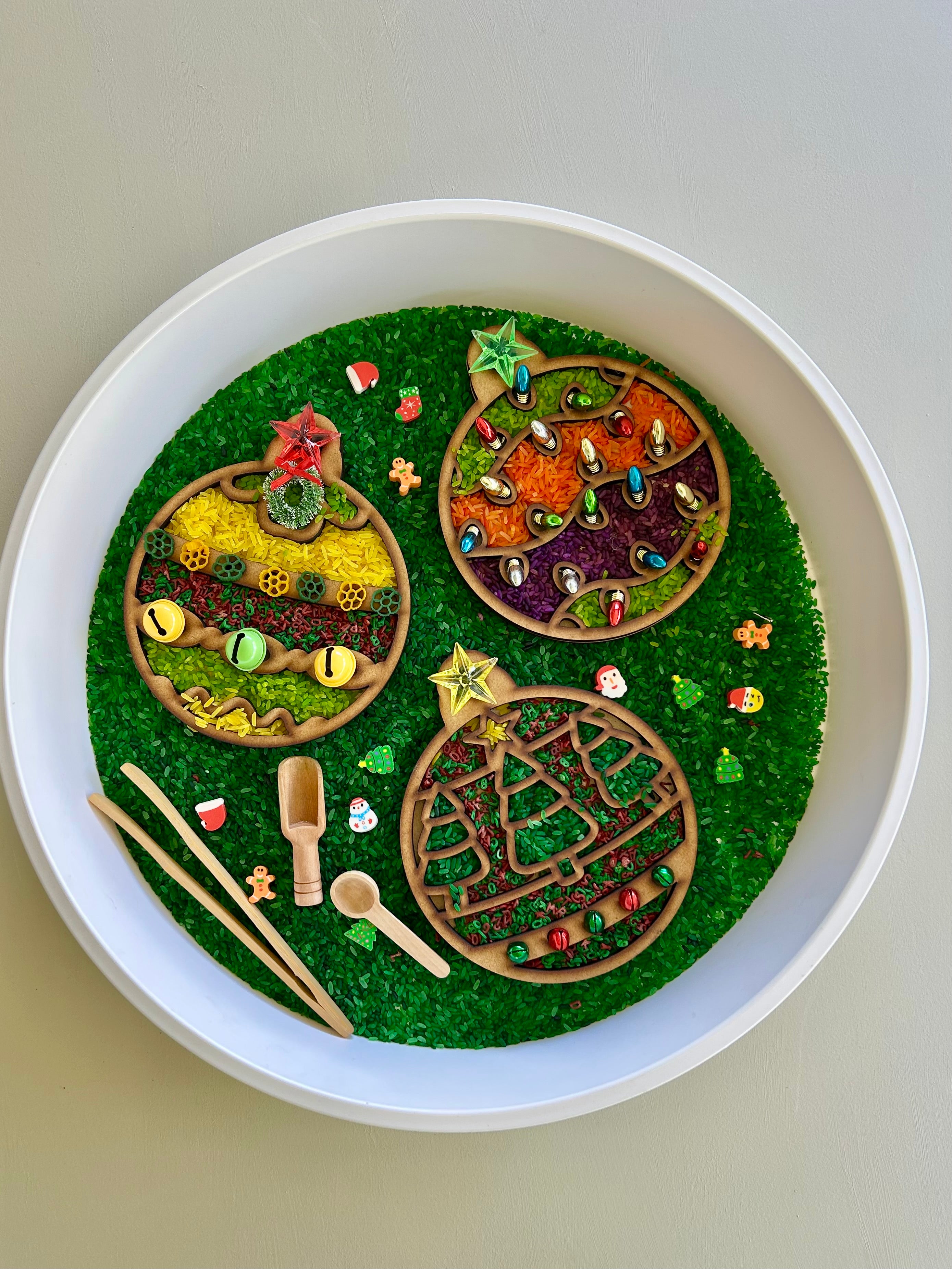 Pour and Play Sensory Set — OT-designed themed sensory play for children 3 years and older. Christmas Eve
