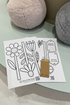 Colour your own paper flower bouquet