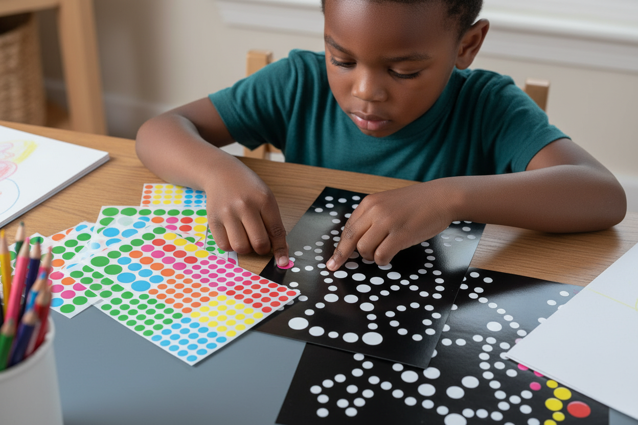 Dot sticker sheets
