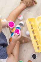 Toddler learning toy egg shapes matching set