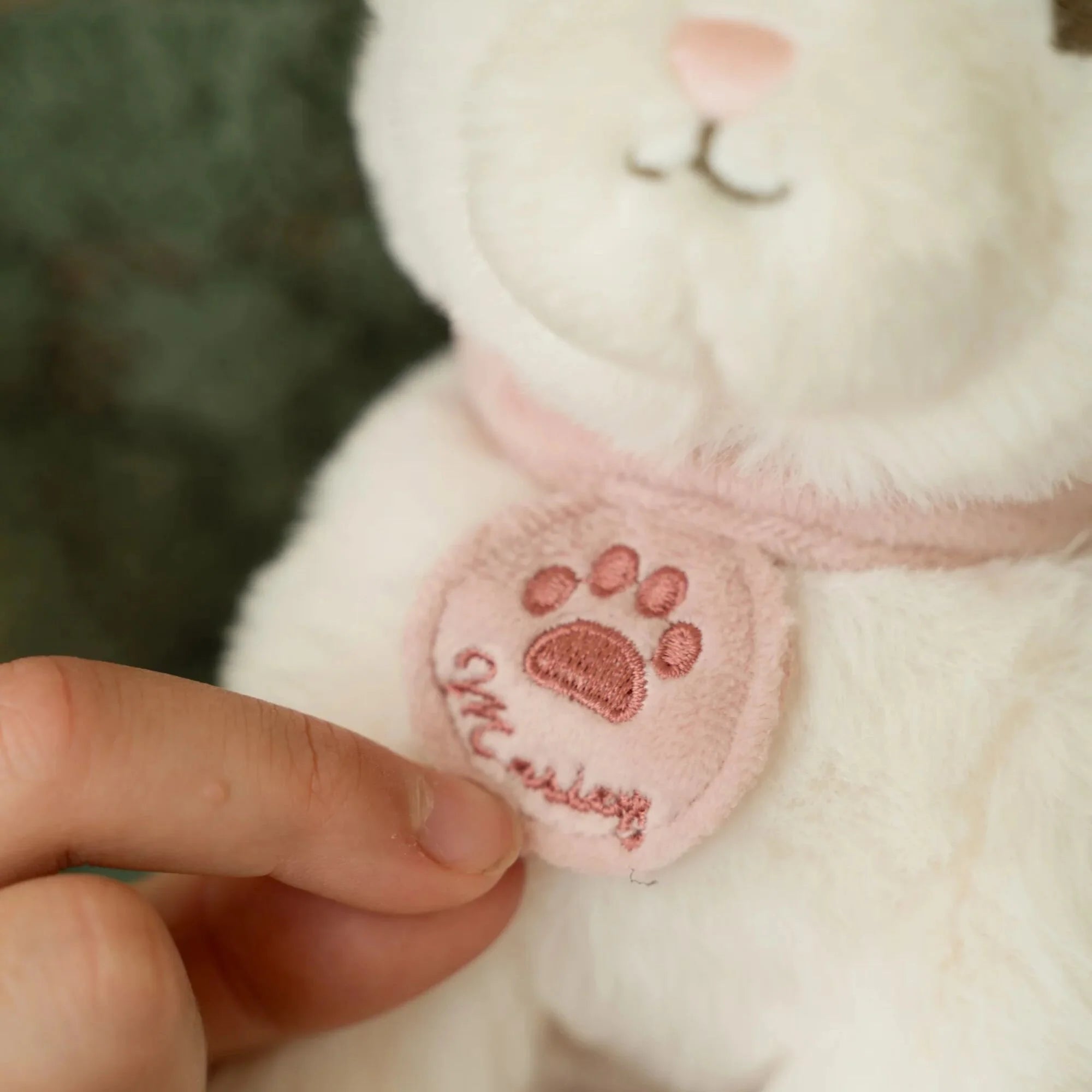 Floral bag plush cat toy for kids