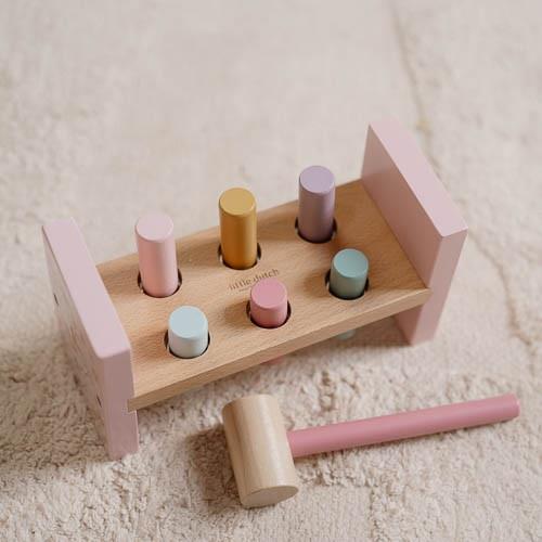 Forest Friends pounding toy for fine motor skill development