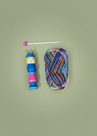 French Knitting Doll with wool