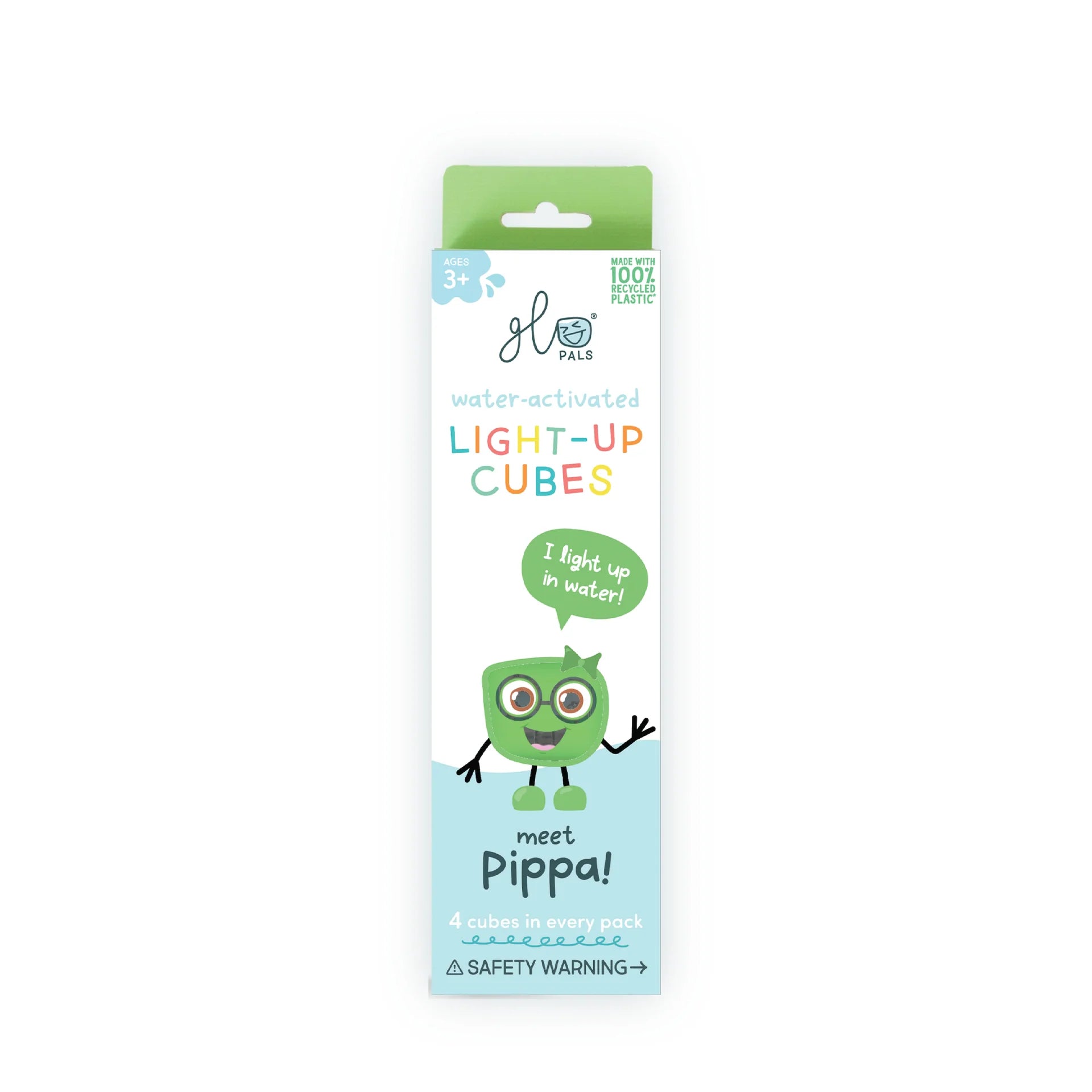 Glo Pals Water activated Light-up Sensory Cubes Pippa