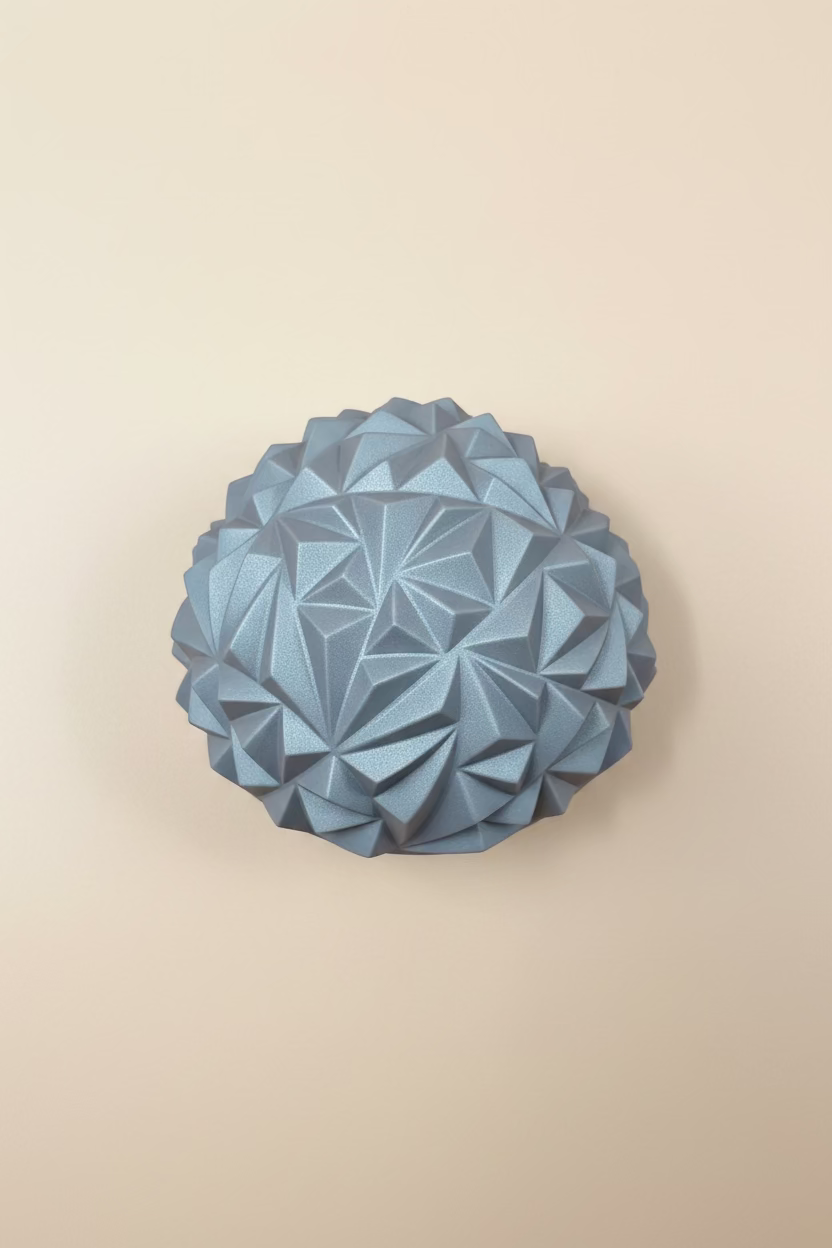 Grey moon rock wobble stone