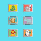 Kids bath toy light-up animal cubes