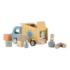 Kids wooden dump truck construction toy