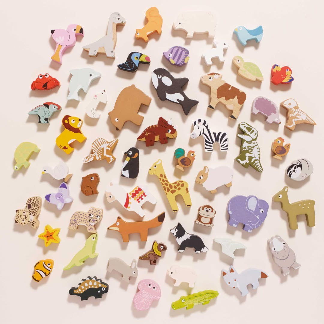 LTV wooden stacking animals balancing toy for kids