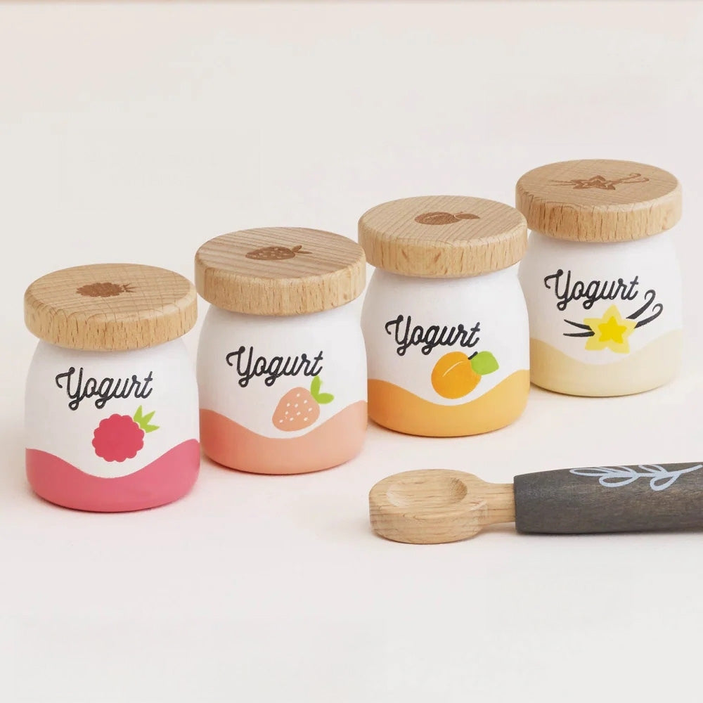 LTV wooden yogurt set for pretend play