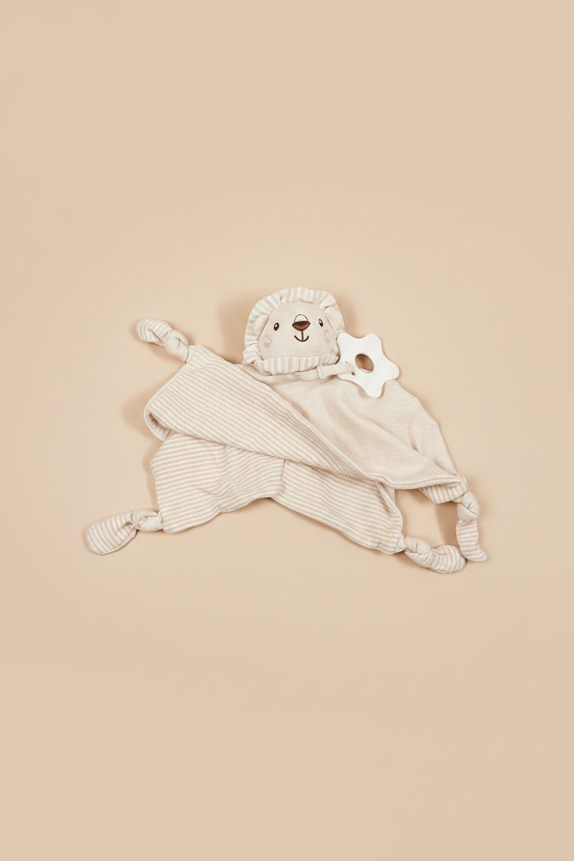 Lion Cuddle Cloth with Teether