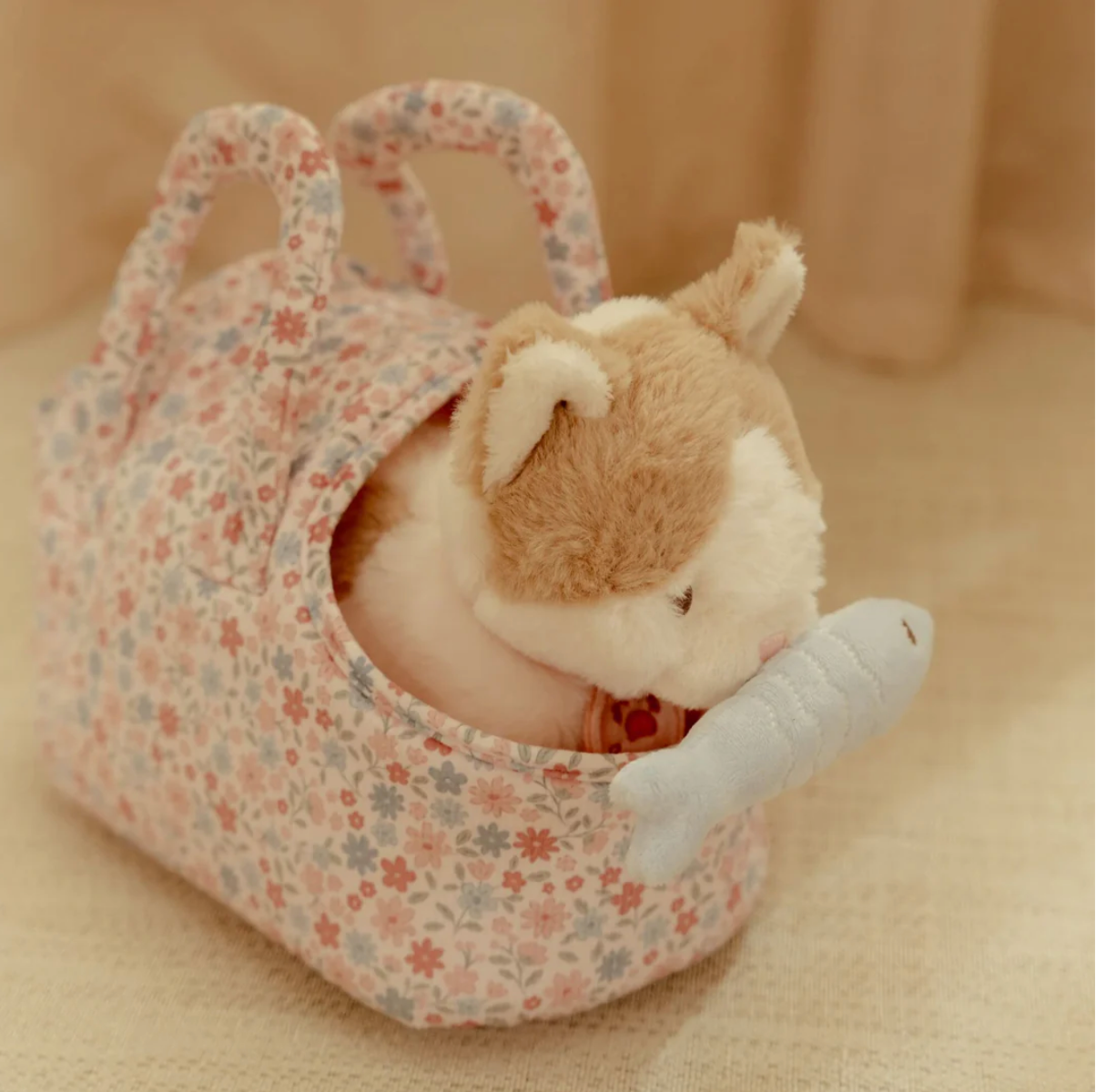 Little Dutch Kitten in Carry Bag with Fish