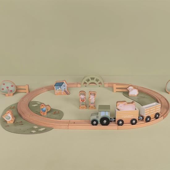 Little Dutch wooden train track Little Farm set