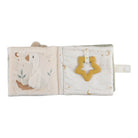 Fabric activity book with hidden flaps and mirror