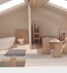 Doll house and Furniture - tiny tree toys