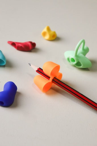 Ergonomic pencil grips for improved handwriting posture
