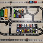 Stick down road tape for car play setup