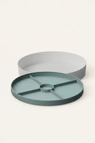 Sage sensory tray with divider lid 