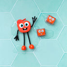 Sensory bath toy glowing Red