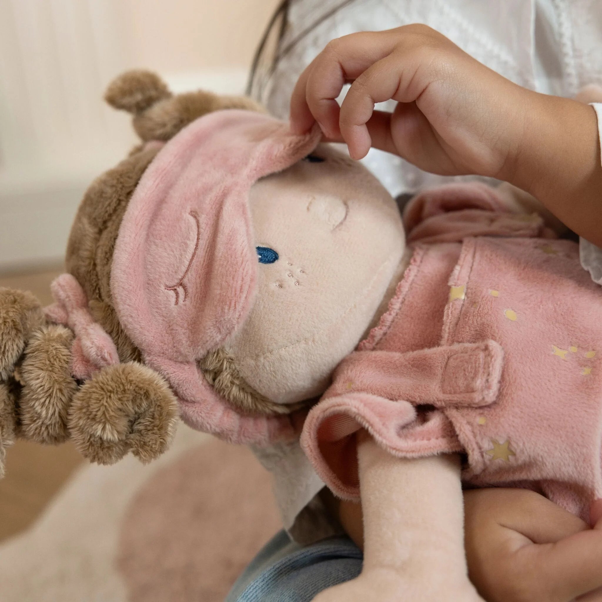 Soft pink Little Dutch doll for imaginative play