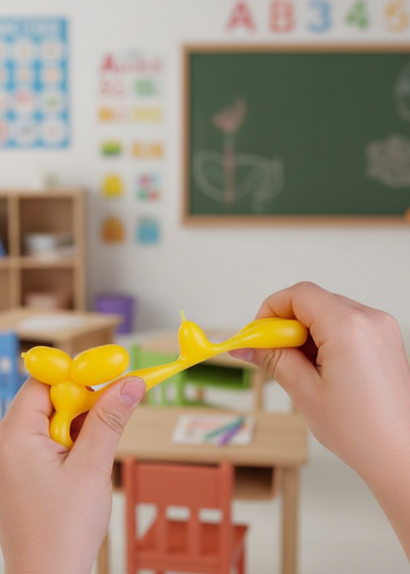 Squishy balloon dog fidget for stress relief
