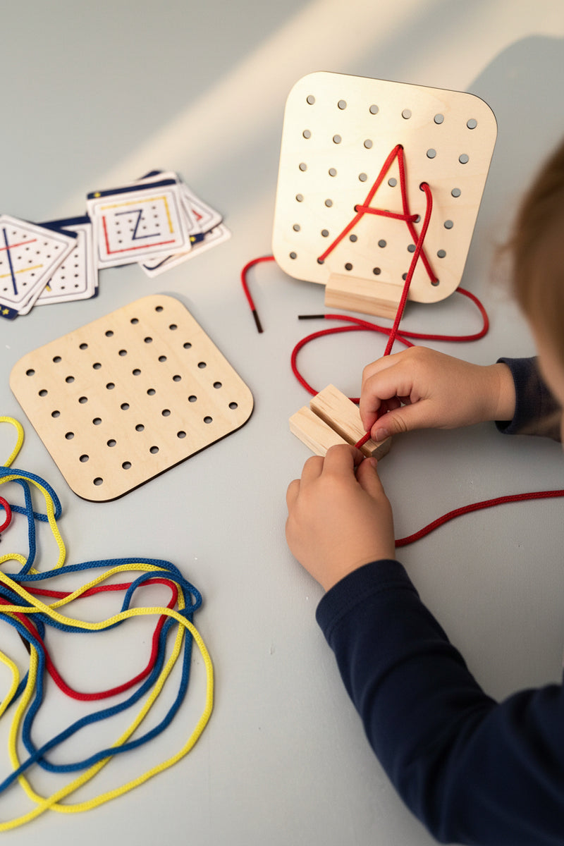 String a Shape Board – tiny tree toys