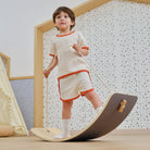 Balance board with felt underside for floor protection