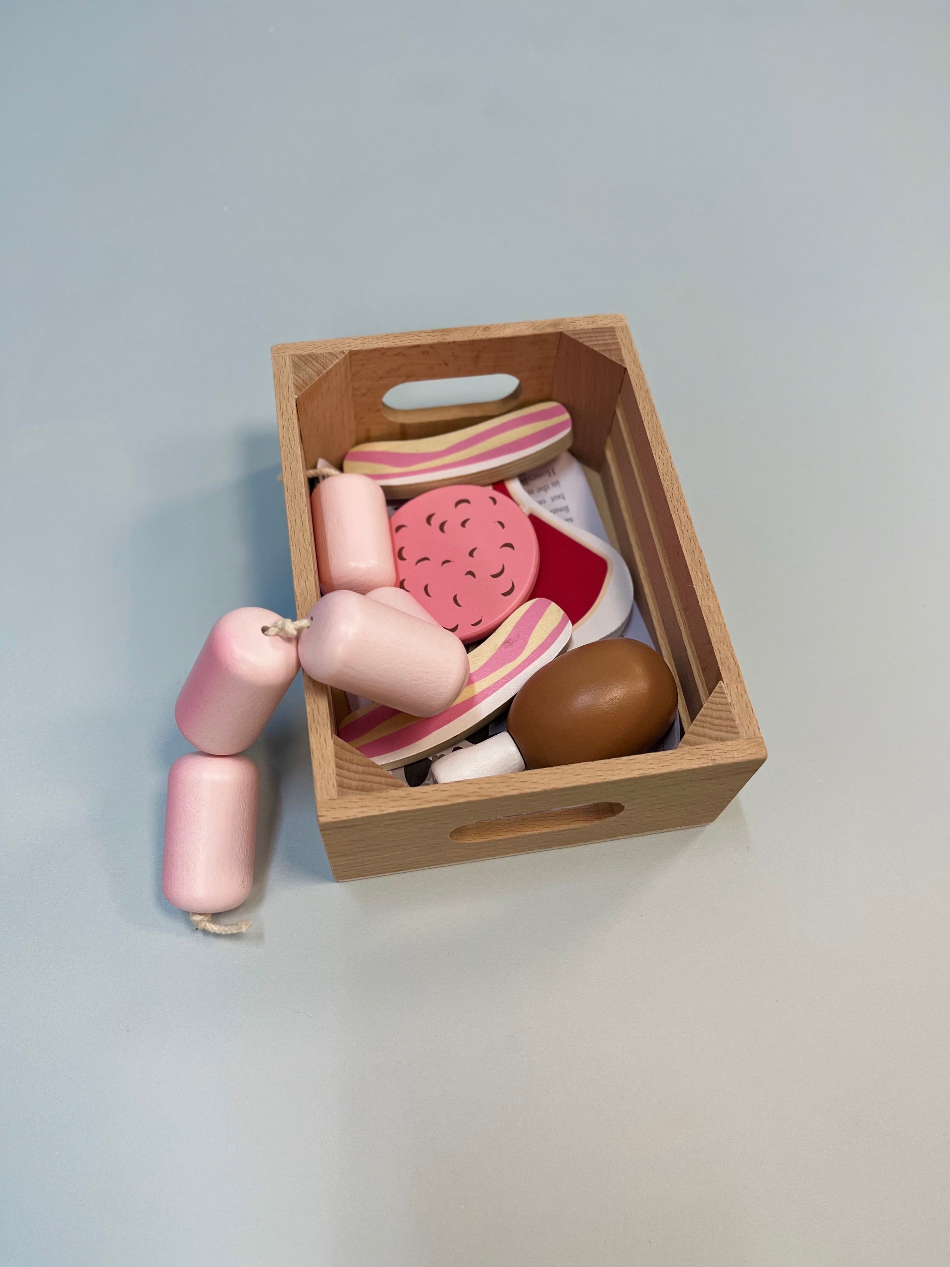Wooden Butchers crates for role play