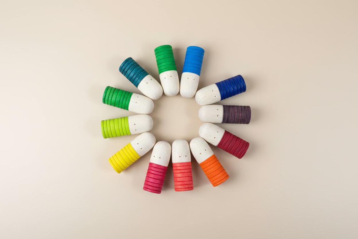 Montessori Wooden Pegdolls