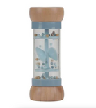 Wooden baby rattle with calming rain sound