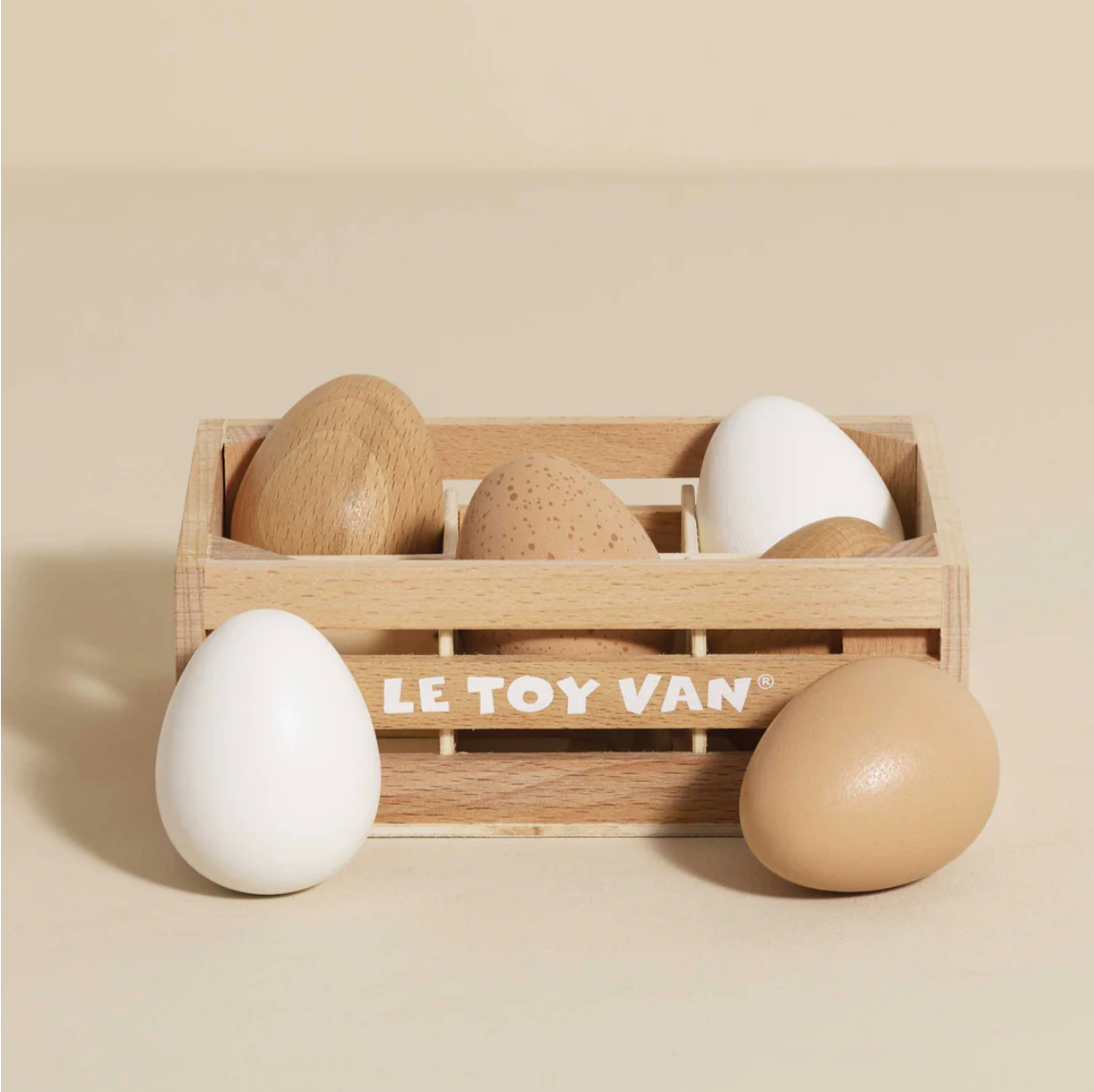 Wooden crates for role play dairy