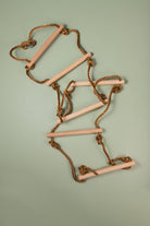 Wooden rope ladder for motor skill development