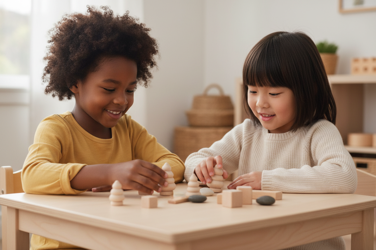 Natural loose parts for waldorf play