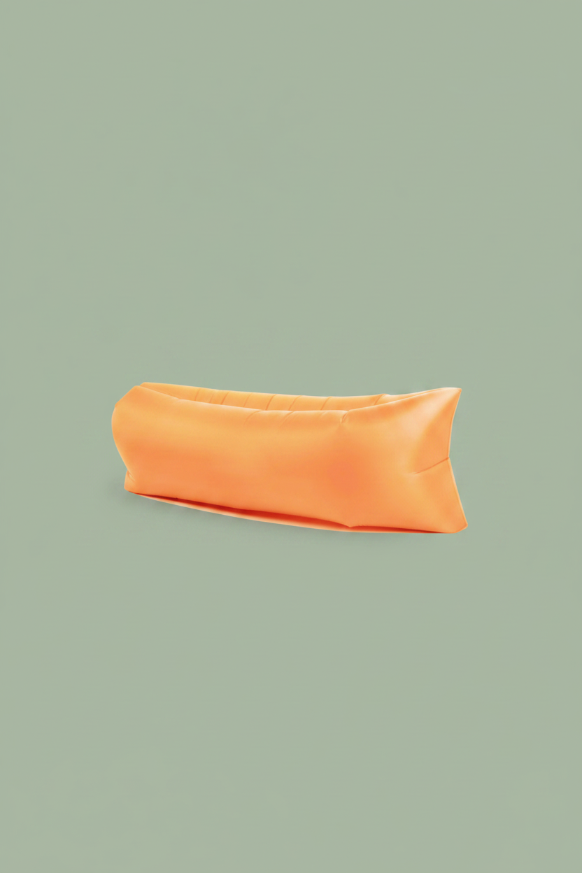 orange inflatable air bed - sensory feedback 