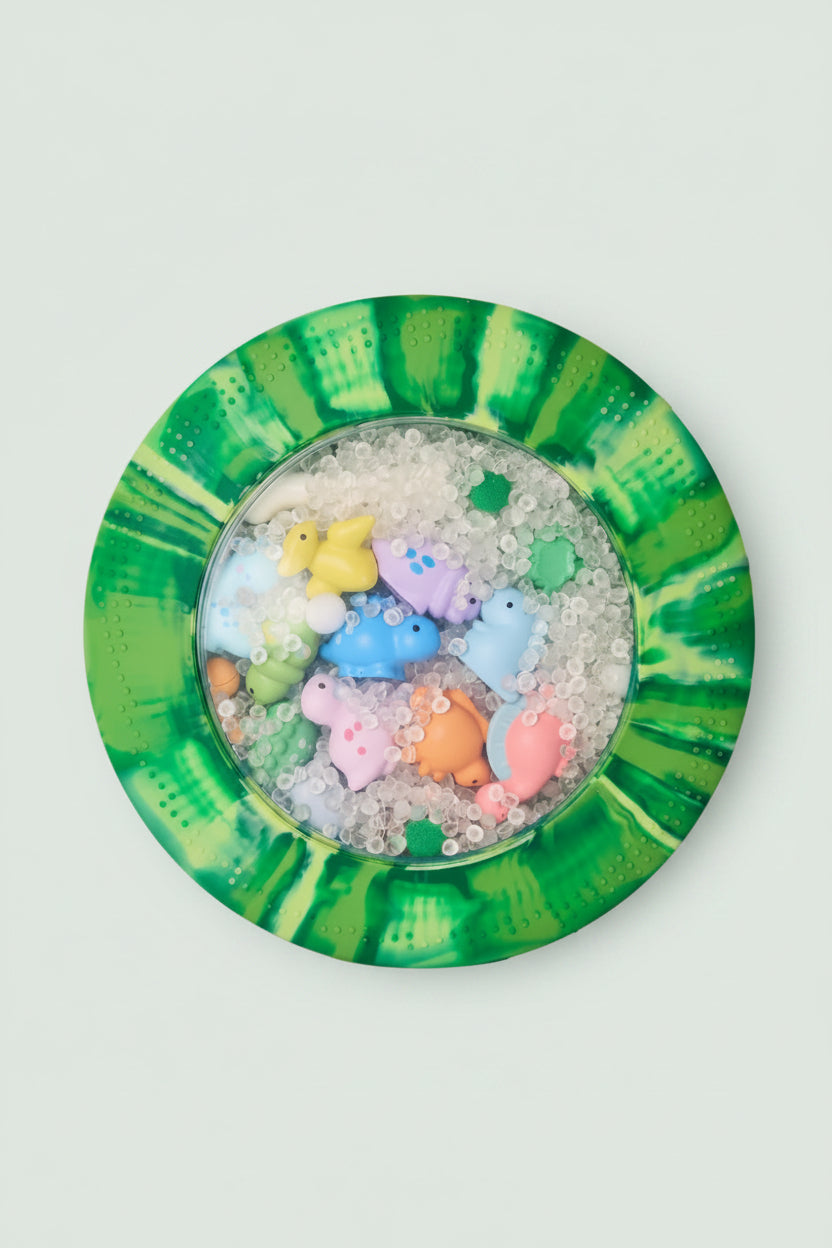 peek a boo dinosaur find the items in the bag 