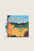 Children's book titled 'Pippa's Prehistoric Pals' with cartoon dinosaurs on the cover.