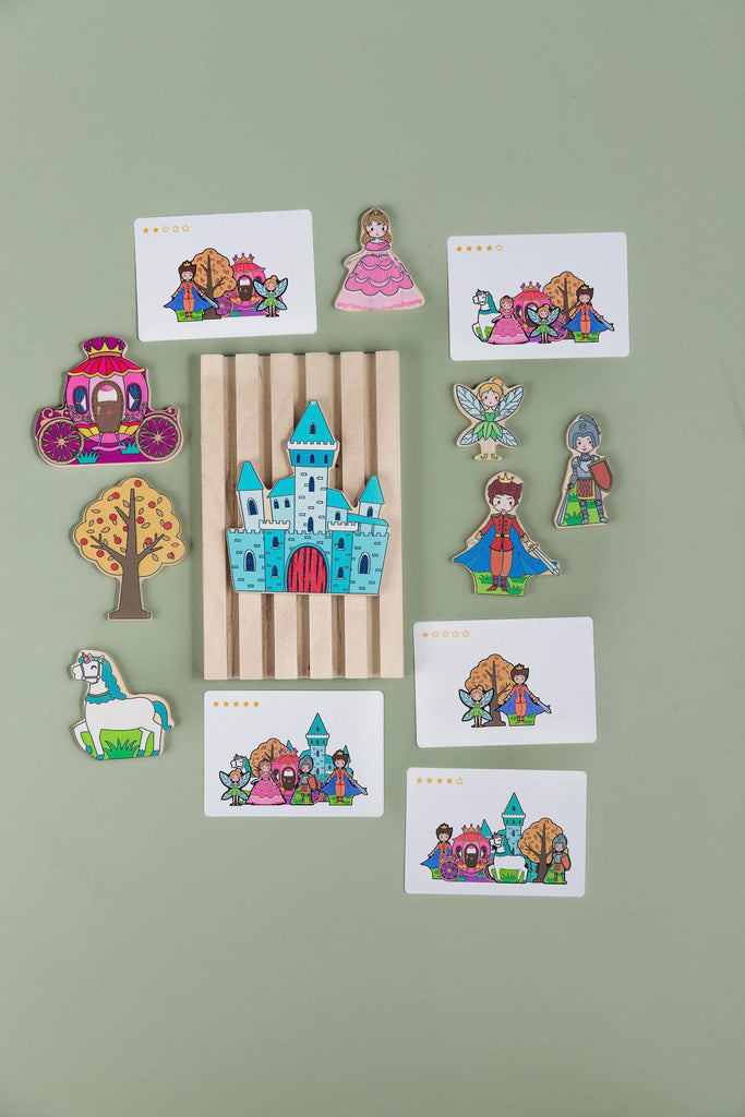 3D Figure Ground Puzzle: Princess - tiny tree toys - tiny tree toys