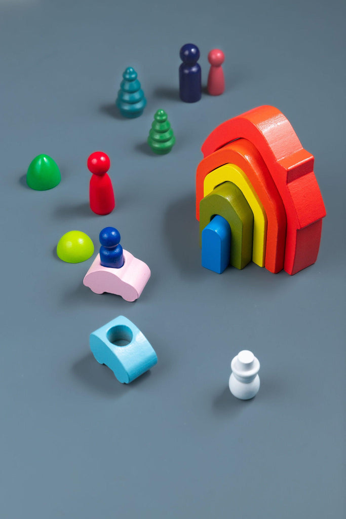 Wooden Rainbow Set - tiny tree toys